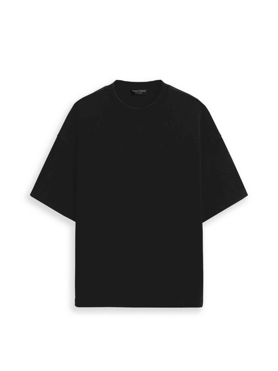 Essential Blank Black Boxy Fit T Shirt