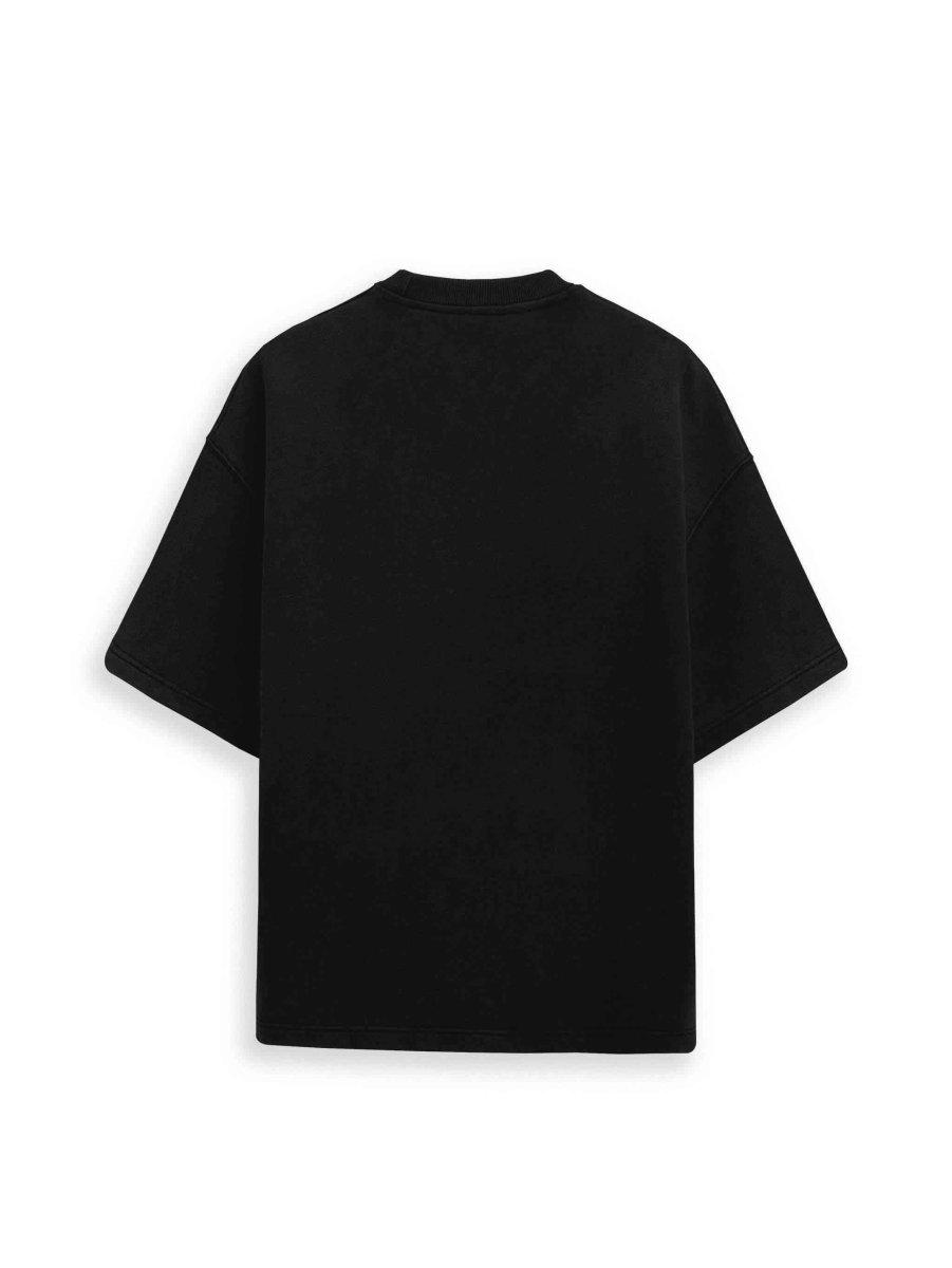 Essential Blank Black Boxy Fit T Shirt XS