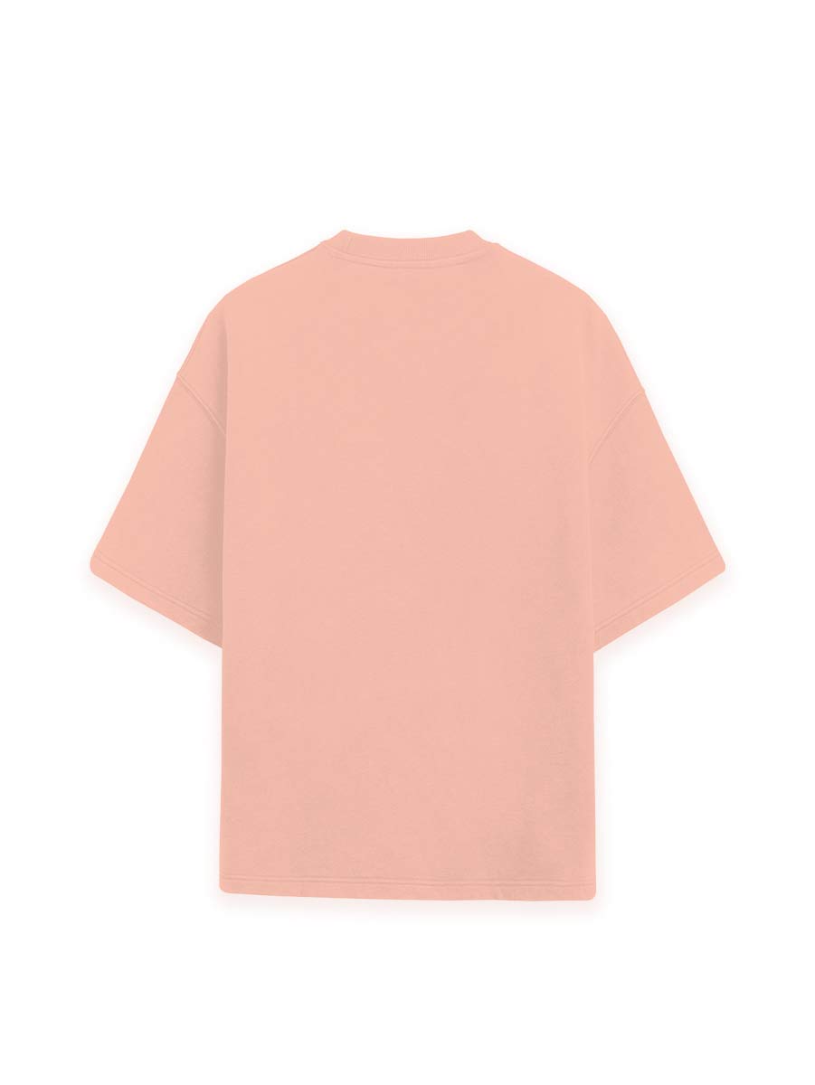 Oversized Blank T-Shirt in Pink, Unisex-Design, hochwertig in Portugal gefertigt