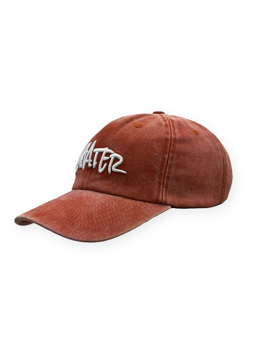 Streetwear Vintage Cap in Rot, gesticktes Logo, 100% Baumwolle, zeitloses Design, ideal für Retro-Look